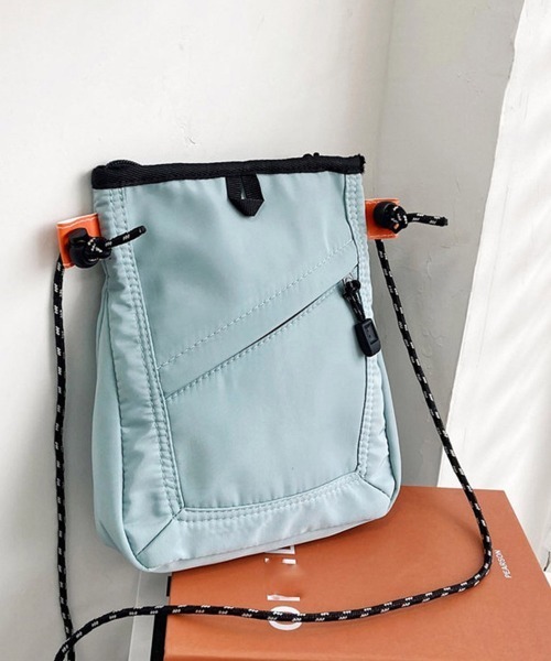 Miniministore(ミニミニストア)の「ミニショルダーバッグ軽量ナイロンバッグ(ショルダーバッグ・レディース・アイボリー/ライトブルー/ブラック・FREE)」の12枚目の写真