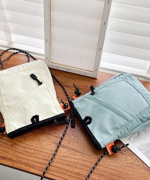Miniministore(ミニミニストア)の「ミニショルダーバッグ軽量ナイロンバッグ(ショルダーバッグ・レディース・アイボリー/ライトブルー/ブラック・FREE)」の13枚目の写真