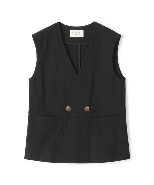 MACPHEE（マカフィー）の「コットンラッセル Vカラージレ（ベスト
