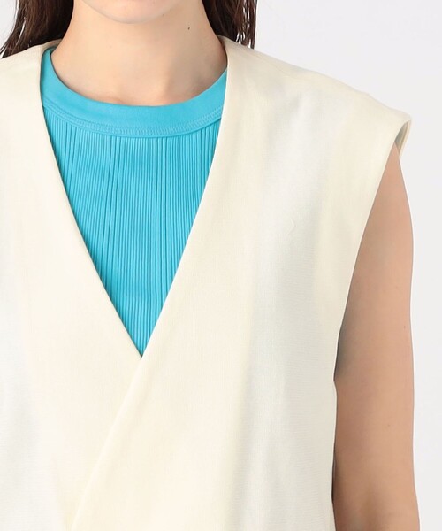 MACPHEE（マカフィー）の「コットンラッセル Vカラージレ（ベスト