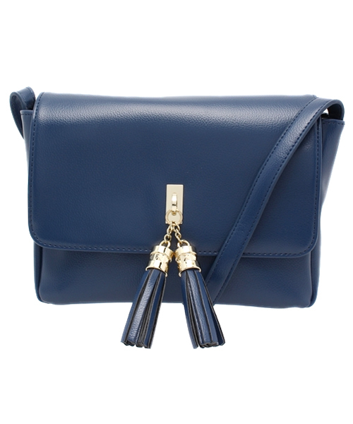 【ACCESSORIES】（アクセサリーズ）の「タッセルフリンジミニショルダーバッグ（ショルダーバッグ・レディース・ネイビー/ブラック/ボルドー/ブラウン・FREE）」の3枚目の写真