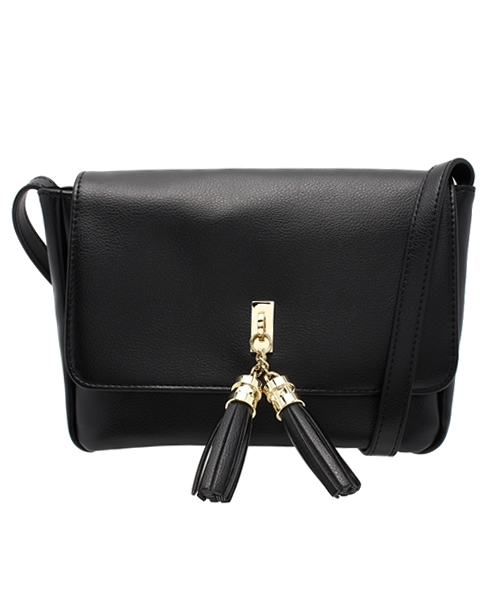 【ACCESSORIES】（アクセサリーズ）の「タッセルフリンジミニショルダーバッグ（ショルダーバッグ・レディース・ネイビー/ブラック/ボルドー/ブラウン・FREE）」の2枚目の写真