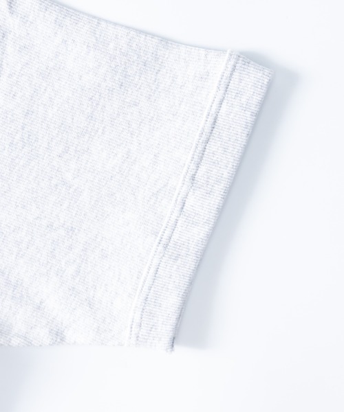 HANES(ヘインズ)の「BEEFY ビーフィー リブ クルーネック 半袖Tシャツ(Tシャツ/カットソー・メンズ・ヘザーグレー/ネイビー/ホワイト/ブラック・S/M/L/XL)」の7枚目の写真