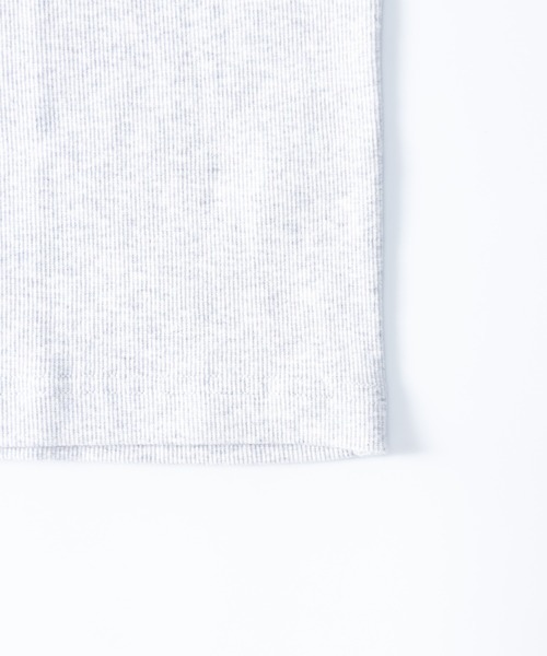 HANES(ヘインズ)の「BEEFY ビーフィー リブ クルーネック 半袖Tシャツ(Tシャツ/カットソー・メンズ・ヘザーグレー/ネイビー/ホワイト/ブラック・S/M/L/XL)」の8枚目の写真