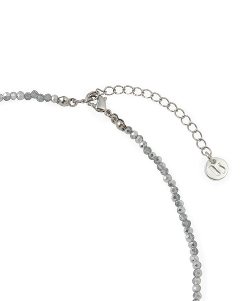 VIS（ビス）の「ビーズリボンネックレス（ネックレス・レディース・シルバー/ブラック/その他・FREE）」の9枚目の写真