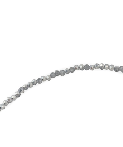 VIS（ビス）の「ビーズリボンネックレス（ネックレス・レディース・シルバー/ブラック/その他・FREE）」の4枚目の写真