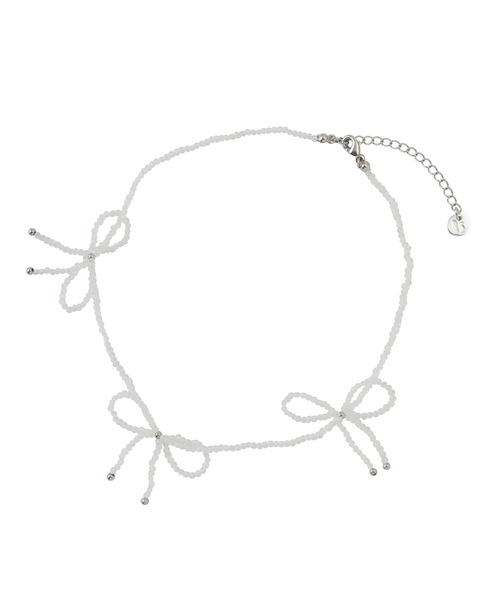 VIS（ビス）の「ビーズリボンネックレス（ネックレス・レディース・シルバー/ブラック/その他・FREE）」の13枚目の写真