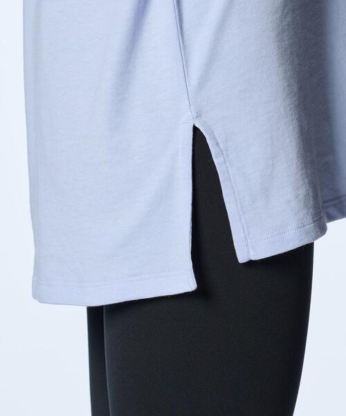 UNDER ARMOUR(アンダーアーマー)の「UAコットン オーバーサイズ ショートスリーブTシャツ(トレーニング/レディース)(Tシャツ/カットソー・レディース・パープル系・S/XL/M/L)」の5枚目の写真