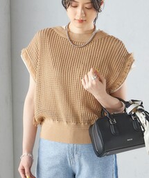 SHIPS | 〈手洗い可能〉メッシュ 編み 前後 ２WAY ニット ベスト ◇(ニット/セーター)