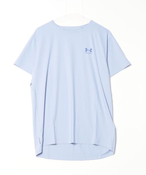 UNDER ARMOUR(アンダーアーマー)の「アンダーアーマー UAアイソチル ショートスリーブTシャツ(Tシャツ/カットソー・レディース・ブラック/サックスブルー・S/M/L/XL)」の1枚目の写真