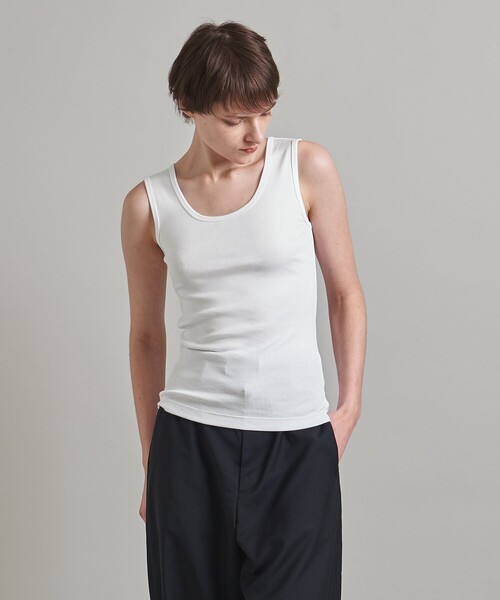 LOEFF(ロエフ)の「<LOEFF>コットン フライス タンクトップ(タンクトップ・レディース・ホワイト/ダークグレー/その他1・FREE)」の5枚目の写真
