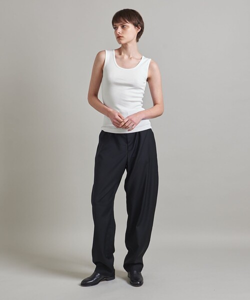 LOEFF(ロエフ)の「<LOEFF>コットン フライス タンクトップ(タンクトップ・レディース・ホワイト/ダークグレー/その他1・FREE)」の6枚目の写真