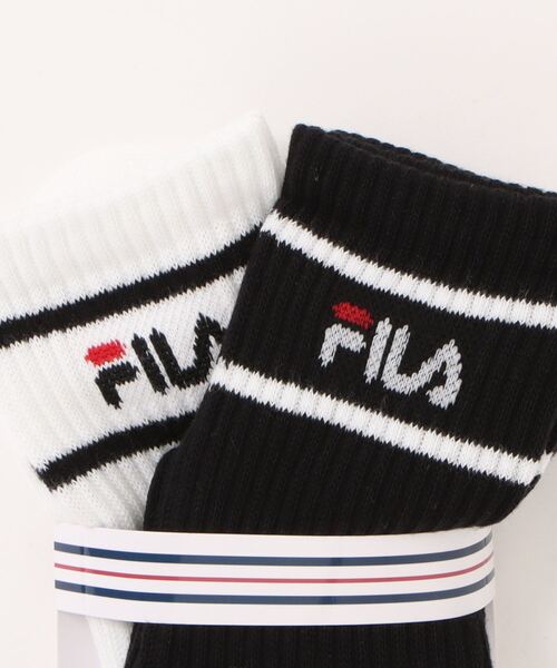 FILA(フィラ)の「FILAコラボ/ソックス2P/キッズ/129298(ソックス/靴下・キッズ・ホワイト系その他/ホワイト系その他2・ONE SIZE)」の4枚目の写真