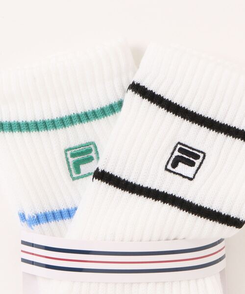 FILA(フィラ)の「FILAコラボ/ソックス2P/キッズ/129298(ソックス/靴下・キッズ・ホワイト系その他/ホワイト系その他2・ONE SIZE)」の6枚目の写真