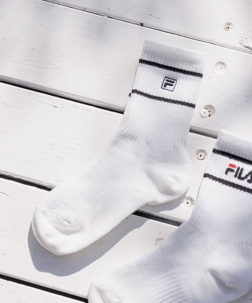 FILA(フィラ)の「FILAコラボ/ソックス2P/キッズ/129298(ソックス/靴下・キッズ・ホワイト系その他/ホワイト系その他2・ONE SIZE)」の21枚目の写真