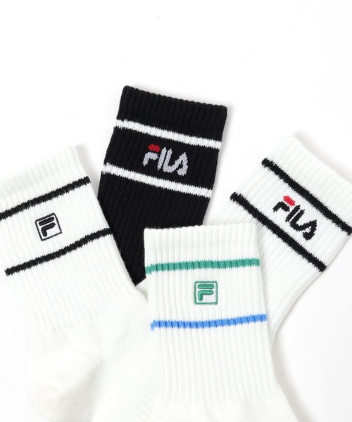 FILA(フィラ)の「FILAコラボ/ソックス2P/キッズ/129298(ソックス/靴下・キッズ・ホワイト系その他/ホワイト系その他2・ONE SIZE)」の10枚目の写真