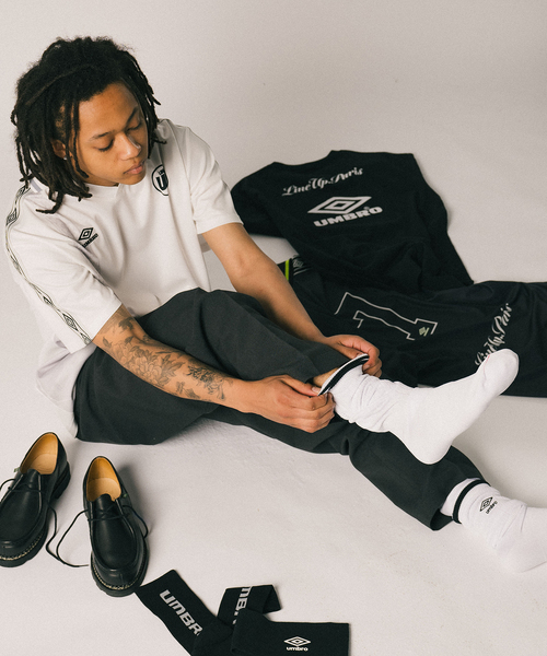 UMBRO（アンブロ）の「UMBRO×LINEUP game shirt ゲームシャツ UM24SS417-GS01（Tシャツ/カットソー・メンズ・ホワイト/ブラック・MEDIUM/LARGE/X-LARGE）」の9枚目の写真