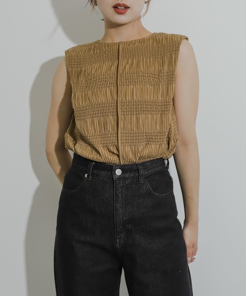 tシャツ カットオフパイピングトップス レディース 4762_1.jpg