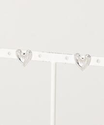 tone（トーン）の「【925 SILVER ACC】HandmadeハートピアスSV925(OG)（ピアス（両耳用））」