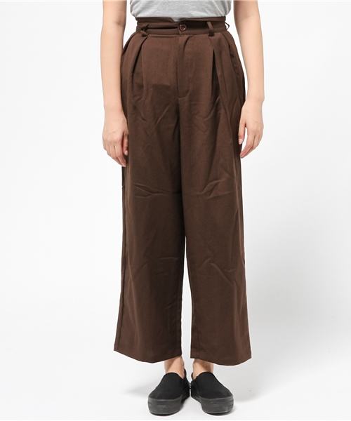 WEGO（ウィゴー）の「WEGO/ハイウエストバギーパンツ（その他パンツ・レディース・ブラック/ブラウン・FREE）」の12枚目の写真