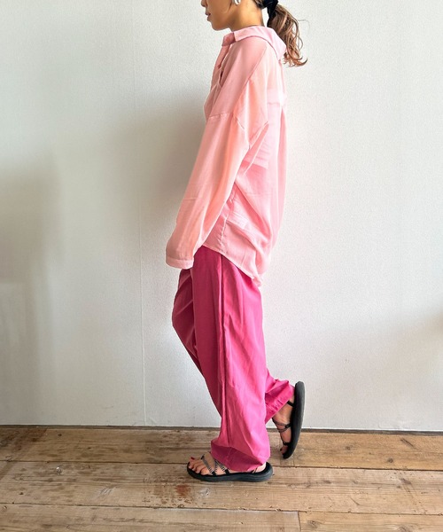 Kotoe（コトエ）の「タック ワイドパンツ ゴム（スラックス・レディース・ピンク/ブラック/グレー・M/L）」の11枚目の写真