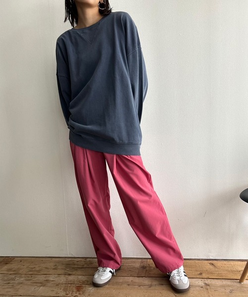 EZKATON正規品★Return ウォッシュドウエストゴムパンツ★S~2XL HW slacks Black Denim｜ASEEDONCLOUD