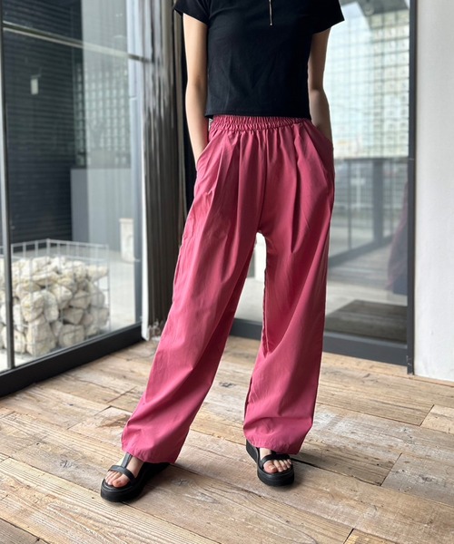 Kotoe（コトエ）の「タック ワイドパンツ ゴム（スラックス・レディース・ピンク/ブラック/グレー・M/L）」の15枚目の写真