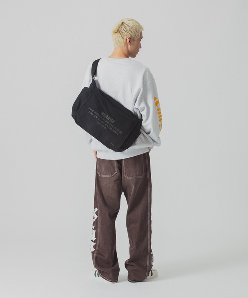 XLARGE（エクストララージ）の「CANVAS SHOULDER BAG（ショルダーバッグ・メンズ・ブラック/ベージュ・ONE SIZE）」の11枚目の写真