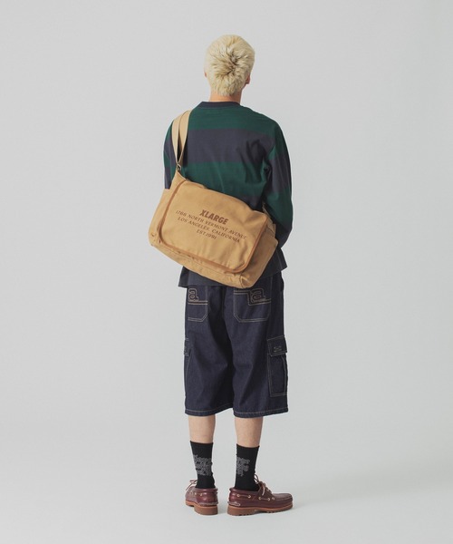 XLARGE（エクストララージ）の「CANVAS SHOULDER BAG（ショルダーバッグ・メンズ・ブラック/ベージュ・ONE SIZE）」の13枚目の写真