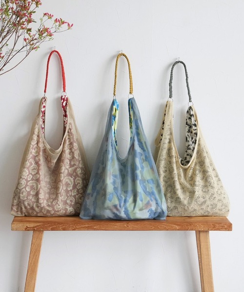 reca（レカ）の「マルチwayメッシュバッグ（トートバッグ・レディース・オレンジ/グリーン/グレー/ブラック/グリーン系その他/テラコッタ/ブルーグレー/グレイッシュベージュ/オフホワイト・ONE SIZE）」の18枚目の写真