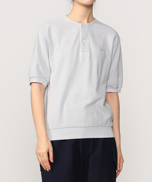 SCYE BASICS コットンピケヘンリーネックシャツ SCYE BASICS コットン ピケ ヘンリーネック シャツ “Cotton