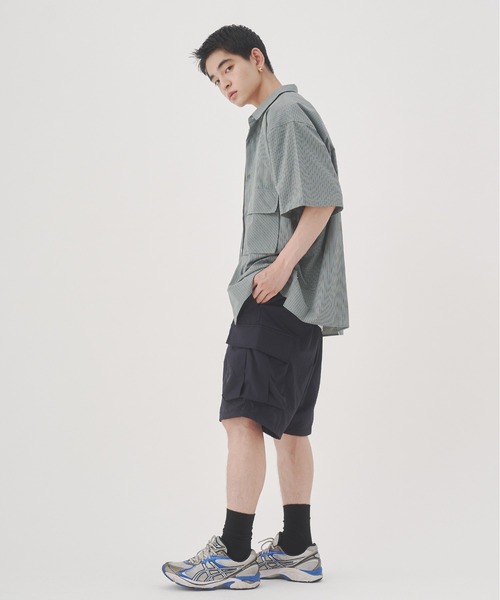 YOEL（ヨエル）の「YOEL - check shirt / チェックシャツ（シャツ/ブラウス・メンズ・ブルー/ベージュ・MEDIUM/LARGE）」の22枚目の写真