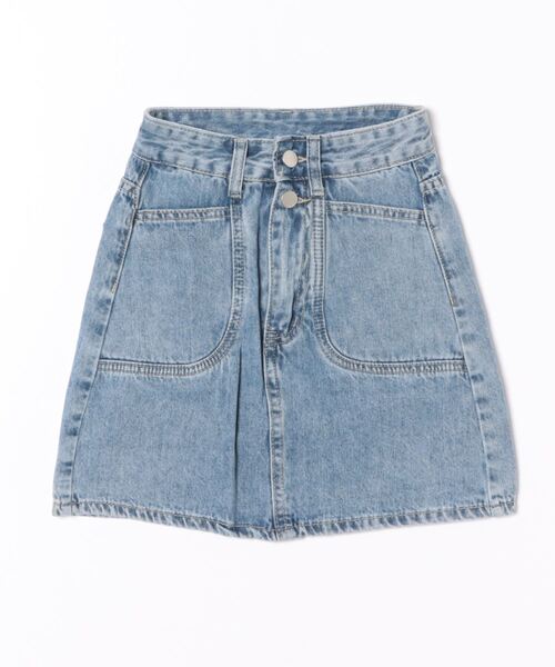 セール】レトロ裏地付きデニムミニスカート（デニムスカート）｜aimoha
