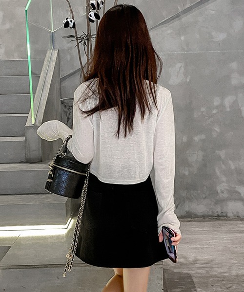 aimoha(アイモハ)の「レトロ裏地付きデニムミニスカート(デニムスカート・レディース・ブルー/ブラック・SMALL/MEDIUM/X-SMALL/LARGE)」の7枚目の写真
