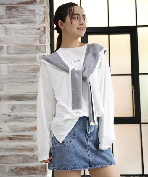 aimoha(アイモハ)の「レトロ裏地付きデニムミニスカート(デニムスカート・レディース・ブルー/ブラック・SMALL/MEDIUM/X-SMALL/LARGE)」の18枚目の写真