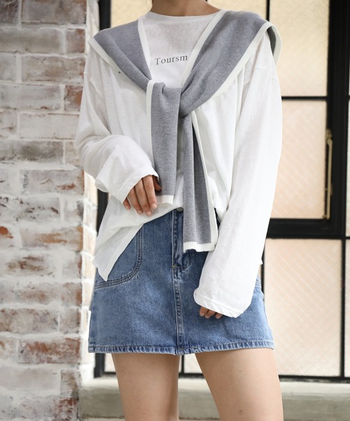 aimoha(アイモハ)の「レトロ裏地付きデニムミニスカート(デニムスカート・レディース・ブルー/ブラック・SMALL/MEDIUM/X-SMALL/LARGE)」の20枚目の写真