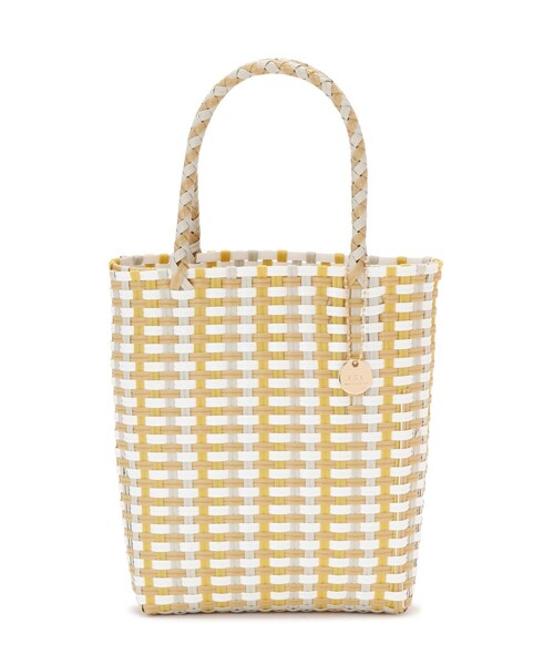 N.(N. Natural Beauty Basic)(エヌエヌナチュラルビューティーベーシック)の「プラカゴバッグ(トートバッグ・レディース・ブラック/イエロー・フリ-)」の8枚目の写真