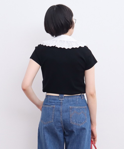 CHILD WOMAN（チャイルドウーマン）の「連シルフライスクルーネック 半袖Ｔシャツ（Tシャツ/カットソー・レディース・ブラック系その他/ピンク/サックスブルー/ブラック/ブラック系その他2/レッド系その他2/レッド系その他・FREE）」の10枚目の写真