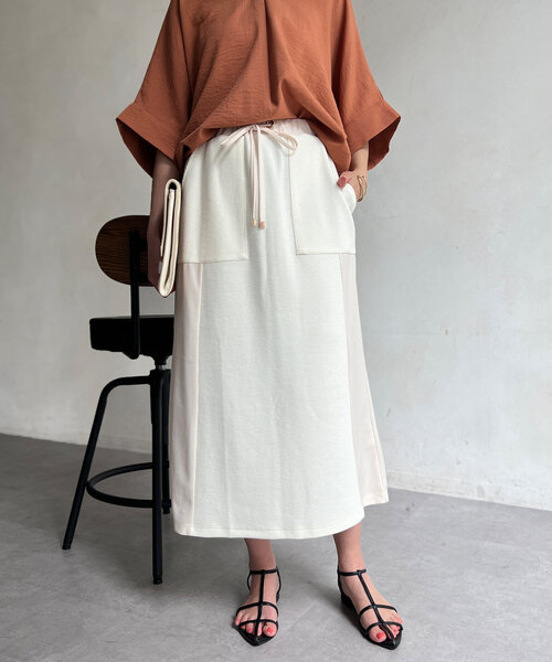 セール】ワッフルナロースカート（スカート）｜Chez toi（シェトワ）の