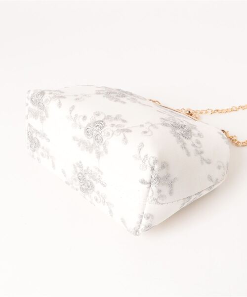 TONE SELECT GOODS（トーンセレクトグッズ）の「Liaa/花柄 パール がま口ショルダーバッグ A18353（ショルダーバッグ・レディース・ホワイト/グレー・FREE）」の15枚目の写真