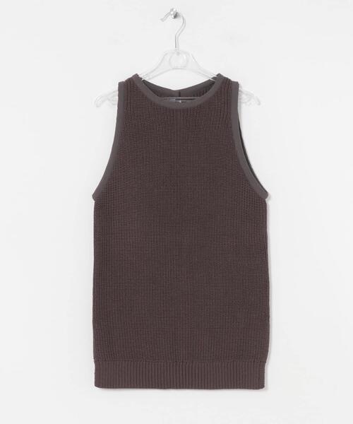 LAATO（ラート）の「knit tank（ニット/セーター・レディース・スミクロ/アイボリー・FREE）」の5枚目の写真