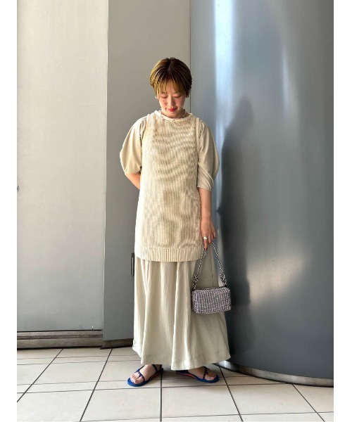 TANK AIR Bunny knit ニット 半袖 Sサイズ TANK AIR Bunny knit ニット 半袖 Sサイズ - メルカリ