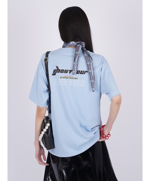 PAMEO POSE(パメオポーズ)の「【ZOZO限定カラー】Nerd Girl Tour Mirror Tee(Tシャツ/カットソー・レディース・ブラック/チャコールグレー/ブルー/ホワイト/ピンク・SMALL/LARGE)」の18枚目の写真