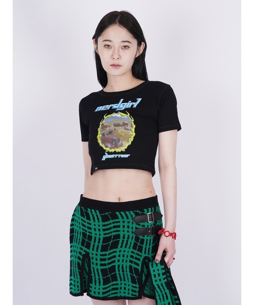 PAMEO POSE(パメオポーズ)の「【ZOZO限定カラー】Nerd Girl Tour Mirror Tee(Tシャツ/カットソー・レディース・ブラック/チャコールグレー/ブルー/ホワイト/ピンク・SMALL/LARGE)」の21枚目の写真