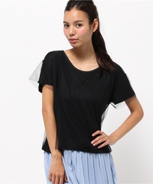 【mystic】チュールレイヤードカットTOPS