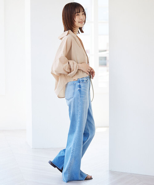 SLOBE IENA（スローブイエナ）の「コットンクロップドシャツ