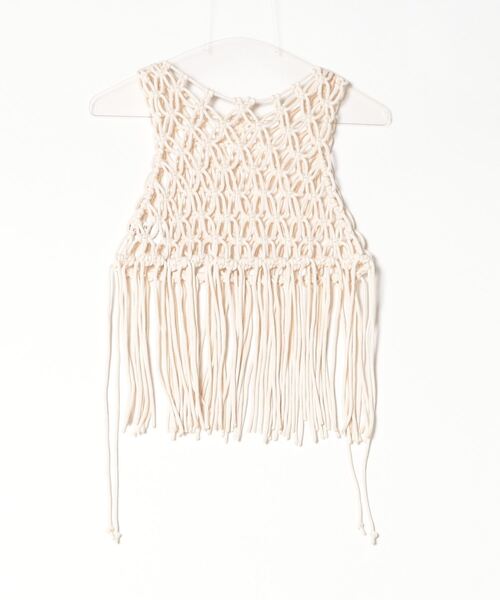 FUNALIVE（ファンアライブ）の「je crois soi ハンドメイド　マクラメビスチェ（キャミソール・レディース・ベージュ・FREE）」の16枚目の写真
