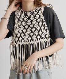 FUNALIVE | je crois soi ハンドメイド　マクラメビスチェ(キャミソール)