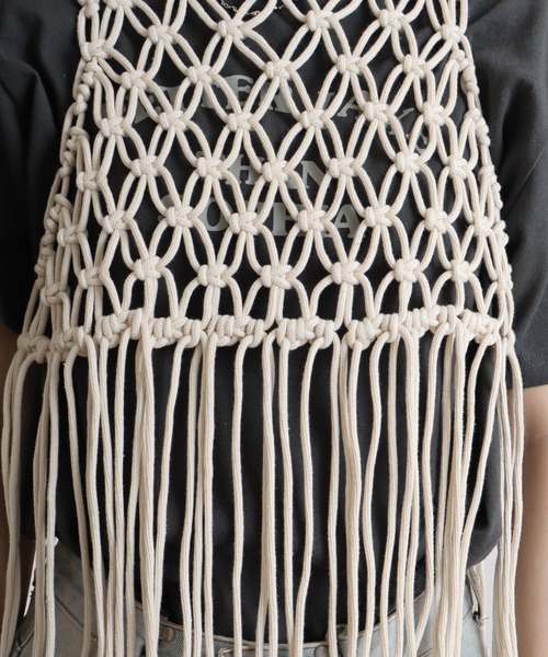FUNALIVE（ファンアライブ）の「je crois soi ハンドメイド　マクラメビスチェ（キャミソール・レディース・ベージュ・FREE）」の12枚目の写真