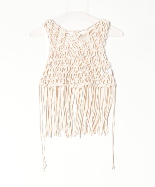 FUNALIVE（ファンアライブ）の「je crois soi ハンドメイド　マクラメビスチェ（キャミソール・レディース・ベージュ・FREE）」の15枚目の写真